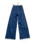 YANUK (ヤヌーク) ワイドフレアデニムパンツ インディゴ サイズ:24：12000円