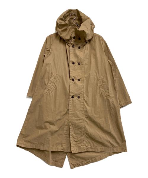 HARVESTY（ハーベスティー）HARVESTY (ハーベスティー) オーバーパーカーコート ベージュ サイズ:1の古着・服飾アイテム