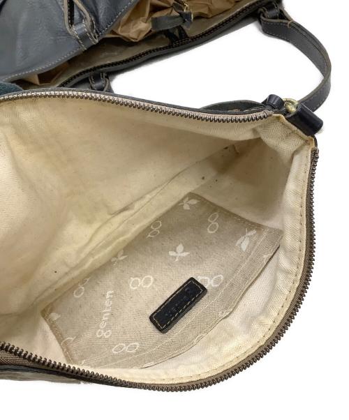 genten（ゲンテン）genten (ゲンテン) レザートートバッグ ブラックの古着・服飾アイテム