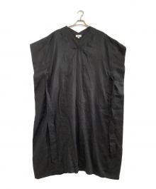 HYKE（ハイク）の古着「ノースリーブ・キャミソールワンピース」｜ブラック