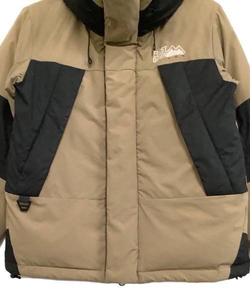 FIRST DOWN（ファーストダウン）FIRST DOWN (ファーストダウン) ダウンジャケット ブラウン×ブラック サイズ:Sの古着・服飾アイテム