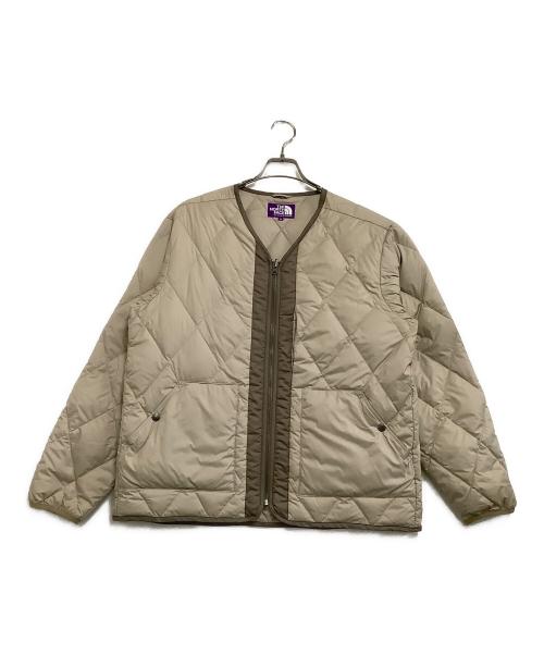 THE NORTHFACE PURPLELABEL（ザ・ノースフェイス パープルレーベル）THE NORTHFACE PURPLELABEL (ザ・ノースフェイス パープルレーベル) ダウンジャケット PLAS Field Down Cardigan ベージュ サイズ:Mの古着・服飾アイテム