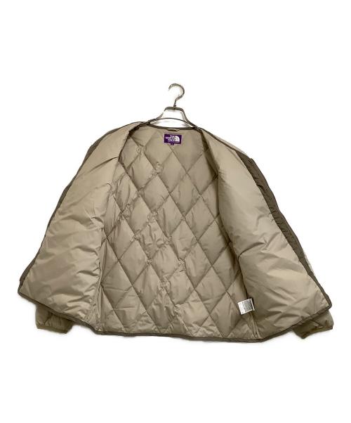 THE NORTHFACE PURPLELABEL（ザ・ノースフェイス パープルレーベル）THE NORTHFACE PURPLELABEL (ザ・ノースフェイス パープルレーベル) ダウンジャケット PLAS Field Down Cardigan ベージュ サイズ:Mの古着・服飾アイテム