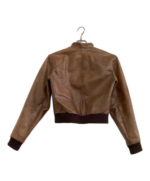 A.P.C.（アーペーセー）A.P.C. (アーペーセー) レザージャケット ブラウン サイズ:Mの古着・服飾アイテム