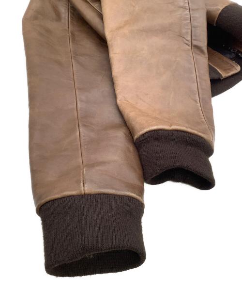 A.P.C.（アーペーセー）A.P.C. (アーペーセー) レザージャケット ブラウン サイズ:Mの古着・服飾アイテム