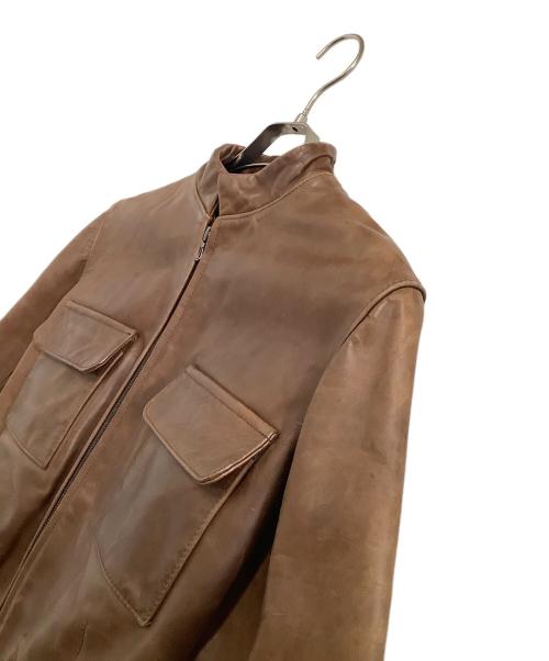 A.P.C.（アーペーセー）A.P.C. (アーペーセー) レザージャケット ブラウン サイズ:Mの古着・服飾アイテム