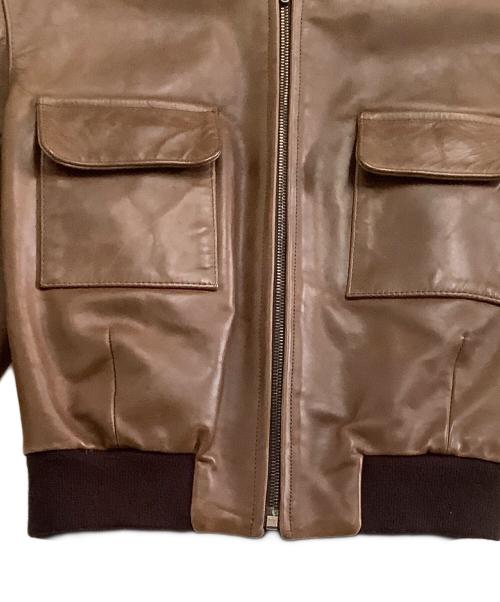 A.P.C.（アーペーセー）A.P.C. (アーペーセー) レザージャケット ブラウン サイズ:Mの古着・服飾アイテム
