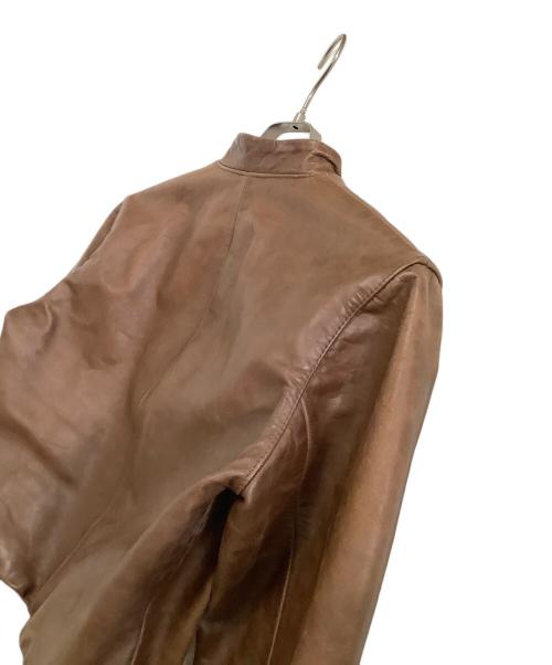 A.P.C.（アーペーセー）A.P.C. (アーペーセー) レザージャケット ブラウン サイズ:Mの古着・服飾アイテム