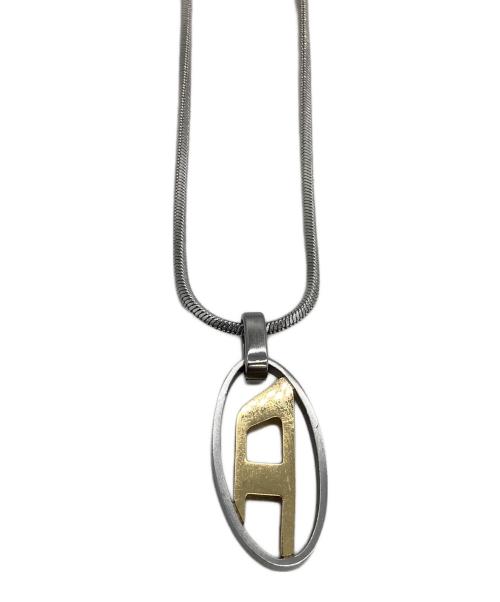 DIESEL（ディーゼル）DIESEL (ディーゼル) ネックレス シルバー×ゴールドの古着・服飾アイテム