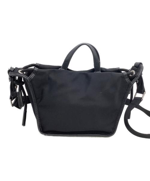 HUNTING WORLD（ハンティングワールド）HUNTING WORLD (ハンティングワールド) 2WAYショルダーバッグ ブラックの古着・服飾アイテム