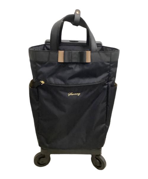 SWANY（スワニー）SWANY (スワニー) キャリーバッグ リボン ブラックの古着・服飾アイテム