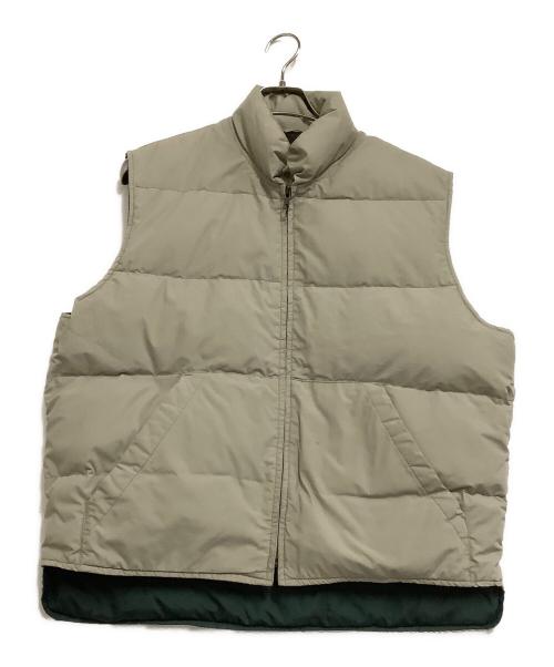 Eddie Bauer（エディーバウアー）Eddie Bauer (エディーバウアー) ダウンベスト ベージュ サイズ:Lの古着・服飾アイテム