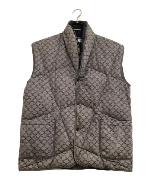 CELINE（セリーヌ）CELINE (セリーヌ) ダウンベスト　総柄 グレー サイズ:表記なしの古着・服飾アイテム