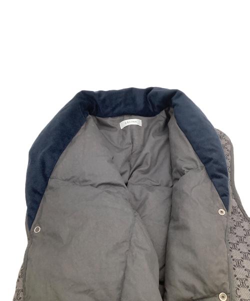 CELINE（セリーヌ）CELINE (セリーヌ) ダウンベスト　総柄 グレー サイズ:表記なしの古着・服飾アイテム