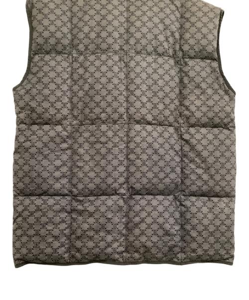 CELINE（セリーヌ）CELINE (セリーヌ) ダウンベスト　総柄 グレー サイズ:表記なしの古着・服飾アイテム