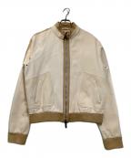 EMPORIO ARMANIエンポリオアルマーニ）の古着「切替ジャケット」｜ホワイト×ブラウン