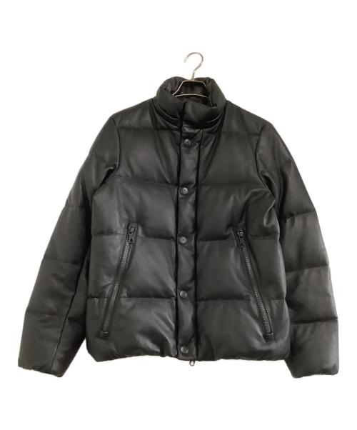 nano・universe（ナノ・ユニバース）nano・universe (ナノ・ユニバース) ダウンジャケット　西川ダウン ラムレザー G2ダウンジャケット　23年モデル ブラック サイズ:Lの古着・服飾アイテム