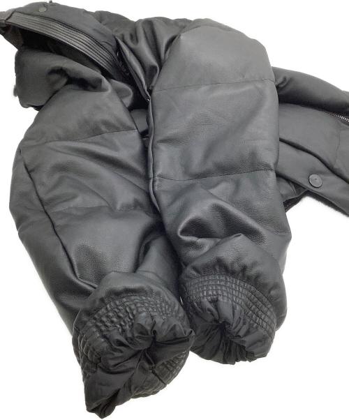 nano・universe（ナノ・ユニバース）nano・universe (ナノ・ユニバース) ダウンジャケット　西川ダウン ラムレザー G2ダウンジャケット　23年モデル ブラック サイズ:Lの古着・服飾アイテム