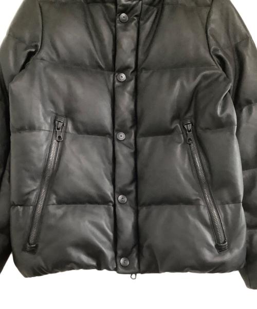nano・universe（ナノ・ユニバース）nano・universe (ナノ・ユニバース) ダウンジャケット　西川ダウン ラムレザー G2ダウンジャケット　23年モデル ブラック サイズ:Lの古着・服飾アイテム