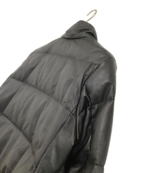 nano・universe（ナノ・ユニバース）nano・universe (ナノ・ユニバース) ダウンジャケット　西川ダウン ラムレザー G2ダウンジャケット　23年モデル ブラック サイズ:Lの古着・服飾アイテム