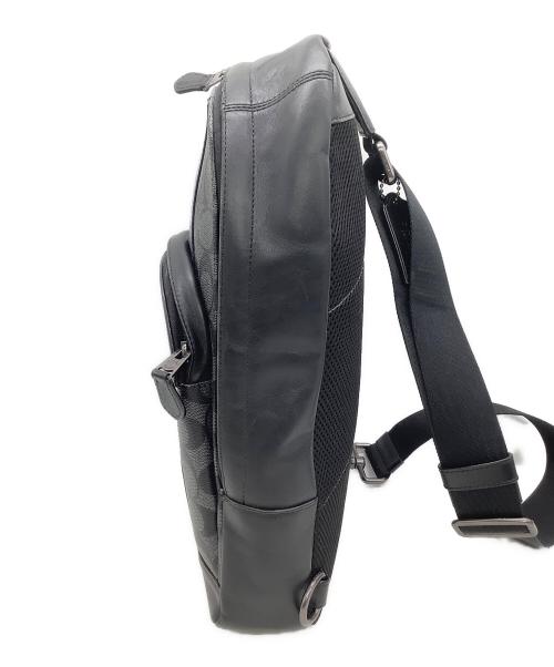 COACH（コーチ）COACH (コーチ) ボディーバッグ ブラック×ブルーの古着・服飾アイテム