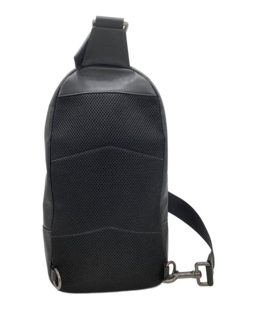 COACH（コーチ）COACH (コーチ) ボディーバッグ ブラック×ブルーの古着・服飾アイテム