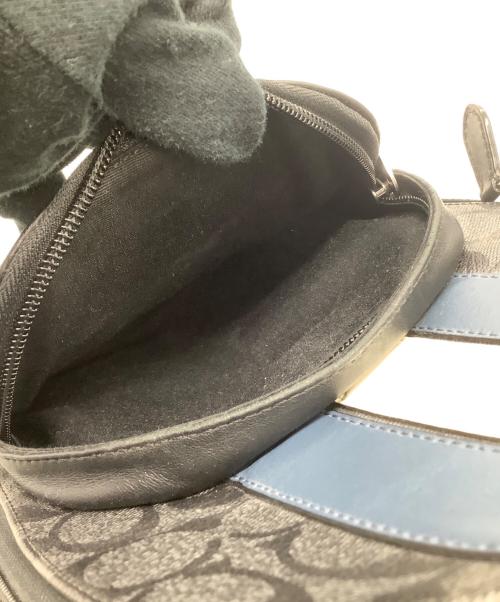 COACH（コーチ）COACH (コーチ) ボディーバッグ ブラック×ブルーの古着・服飾アイテム