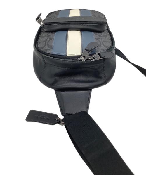 COACH（コーチ）COACH (コーチ) ボディーバッグ ブラック×ブルーの古着・服飾アイテム