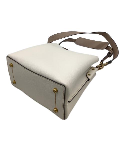 COACH（コーチ）COACH (コーチ) ウィロウ バケット バッグ ホワイト×ブラウンの古着・服飾アイテム