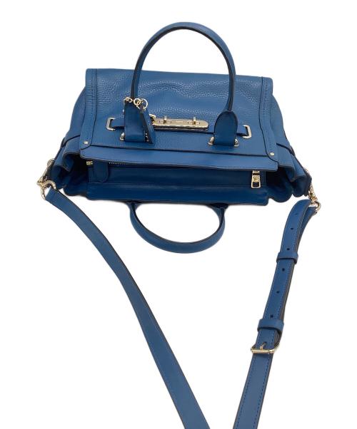 COACH（コーチ）COACH (コーチ) 2WAYショルダーバッグ　スワッガー 27 ブルーの古着・服飾アイテム