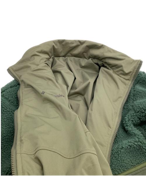 Columbia（コロンビア）Columbia (コロンビア) フリースジャケット グリーン×ホワイト サイズ:Lの古着・服飾アイテム