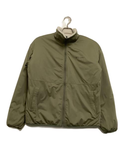 Columbia（コロンビア）Columbia (コロンビア) フリースジャケット グリーン×ホワイト サイズ:Lの古着・服飾アイテム