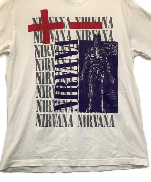 FRUIT OF THE LOOM（フルーツオブザルーム）FRUIT OF THE LOOM (フルーツオブザルーム) プリントTシャツ　NIRVANA ホワイト サイズ:Lの古着・服飾アイテム