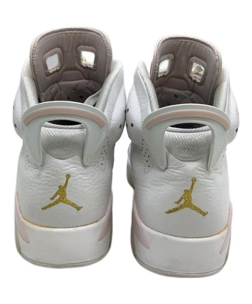 NIKE（ナイキ）NIKE (ナイキ) ハイカットスニーカー 	AIR JORDAN6 RETRO 'GOLD HOOPS' ホワイト×ピンク サイズ:27.5の古着・服飾アイテム