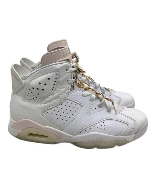 NIKE（ナイキ）NIKE (ナイキ) ハイカットスニーカー 	AIR JORDAN6 RETRO 'GOLD HOOPS' ホワイト×ピンク サイズ:27.5の古着・服飾アイテム