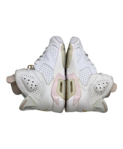 NIKE（ナイキ）NIKE (ナイキ) ハイカットスニーカー 	AIR JORDAN6 RETRO 'GOLD HOOPS' ホワイト×ピンク サイズ:27.5の古着・服飾アイテム