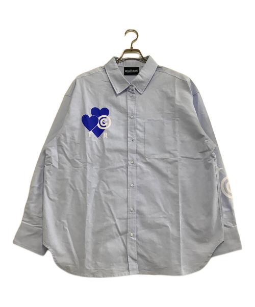 Coin Parking Delivery（コインパーキングデリバリー）Coin Parking Delivery (コインパーキングデリバリー) 長袖シャツ ブルー サイズ:freeの古着・服飾アイテム