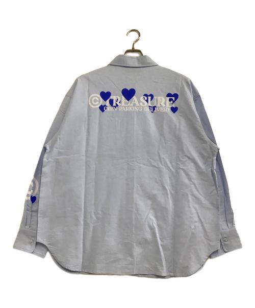 Coin Parking Delivery（コインパーキングデリバリー）Coin Parking Delivery (コインパーキングデリバリー) 長袖シャツ ブルー サイズ:freeの古着・服飾アイテム