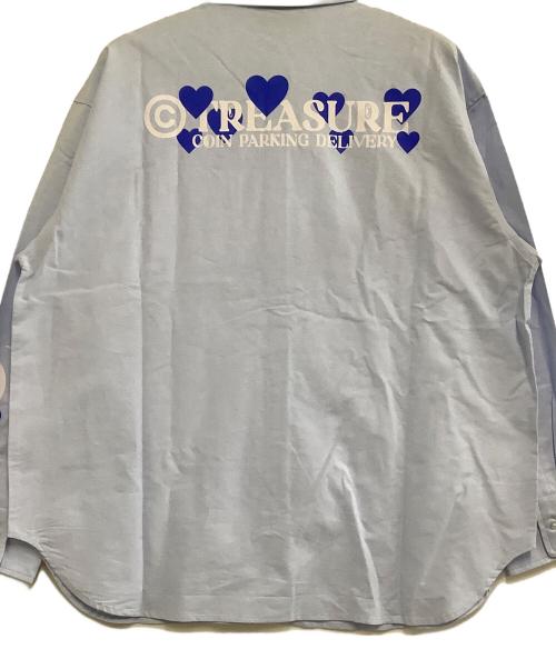 Coin Parking Delivery（コインパーキングデリバリー）Coin Parking Delivery (コインパーキングデリバリー) 長袖シャツ ブルー サイズ:freeの古着・服飾アイテム