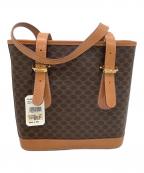 CELINEセリーヌ）の古着「トートバッグ　マカダム」｜ブラウン