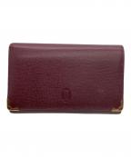Cartierカルティエ）の古着「2つ折り長財布　マストライン」｜ボルドー