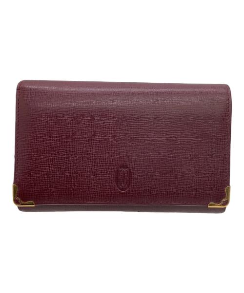 Cartier（カルティエ）Cartier (カルティエ) 2つ折り長財布　マストライン ボルドーの古着・服飾アイテム