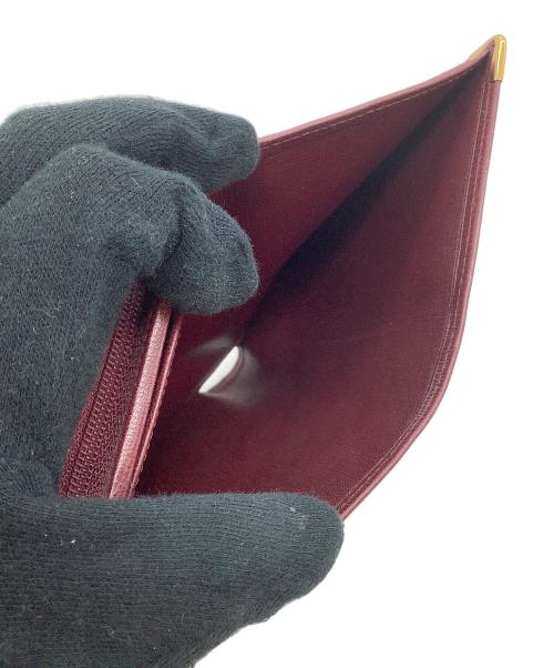 Cartier（カルティエ）Cartier (カルティエ) 2つ折り長財布　マストライン ボルドーの古着・服飾アイテム