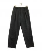 ATONエイトン）の古着「Wool Tropical Tapered Easy Pants」｜ブラック