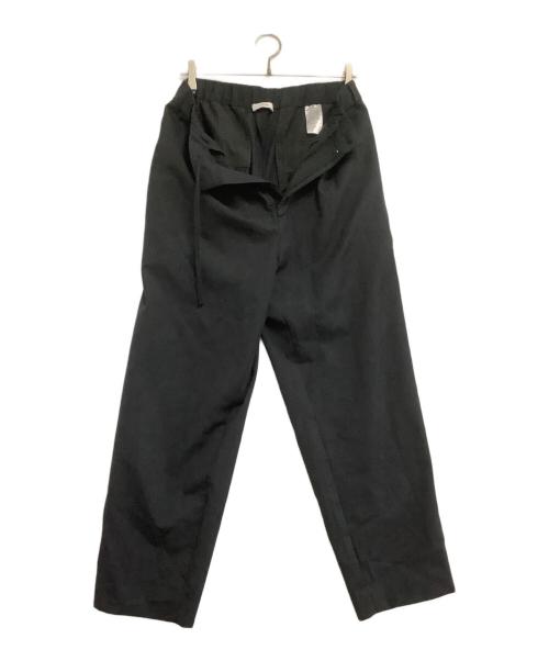 ATON（エイトン）ATON (エイトン) Wool Tropical Tapered Easy Pants ブラック サイズ:04の古着・服飾アイテム