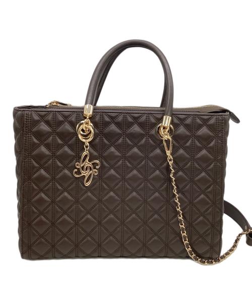 RANDA（ランダ）RANDA (ランダ) ハンドバッグ　キルティング ブラウンの古着・服飾アイテム