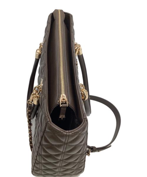 RANDA（ランダ）RANDA (ランダ) ハンドバッグ　キルティング ブラウンの古着・服飾アイテム