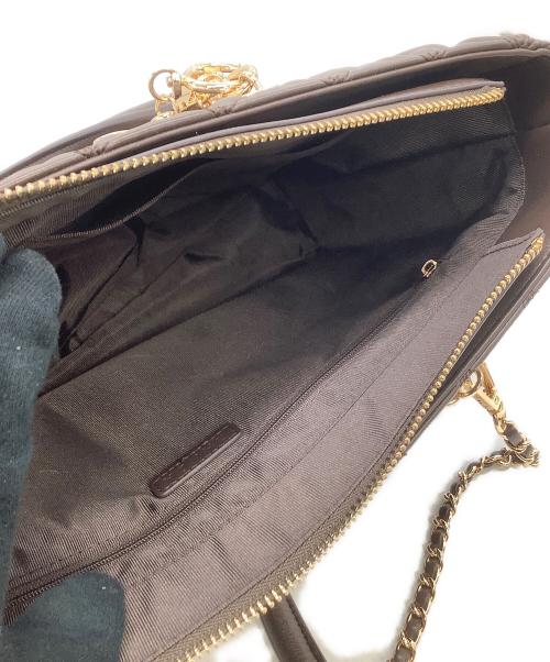 RANDA（ランダ）RANDA (ランダ) ハンドバッグ　キルティング ブラウンの古着・服飾アイテム