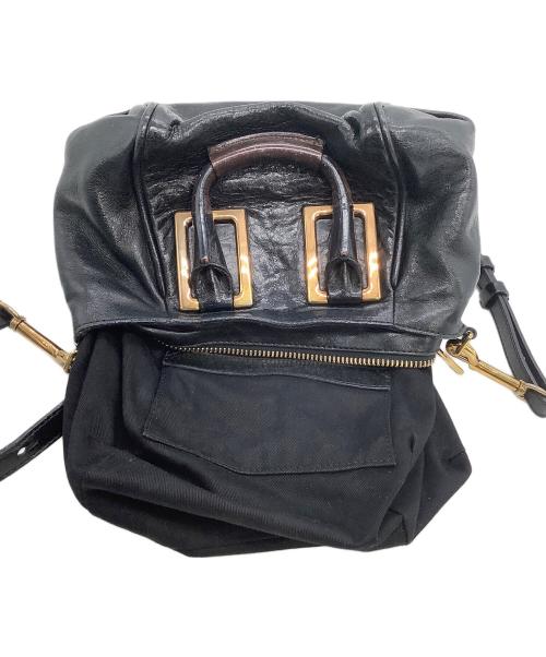 Chloe（クロエ）Chloe (クロエ) 2WAYレザーバッグ エテル ブラックの古着・服飾アイテム