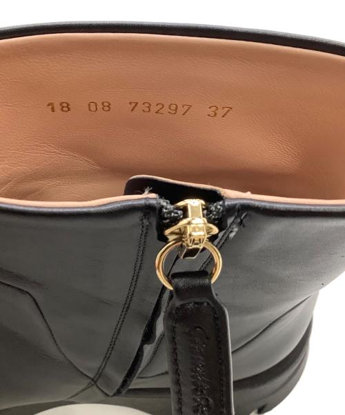 Gianvito Rossi（ジャンヴィト ロッシ）Gianvito Rossi (ジャンヴィト・ロッシ) MONTEY VITELLO GLOVE BOOT ブラック サイズ:37の古着・服飾アイテム